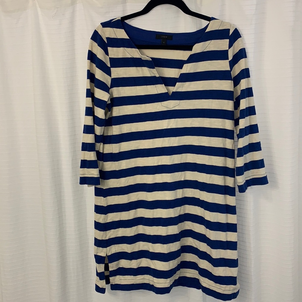 J Crew striped dress/tunic shirt